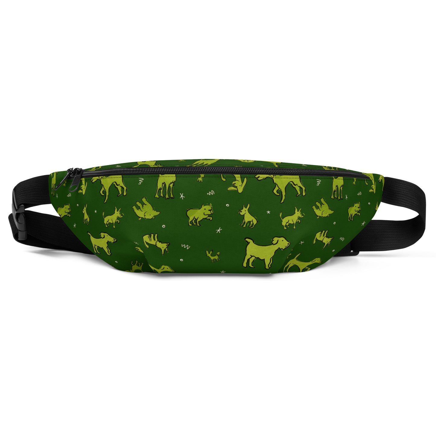 Fanny Pack - Green Dogs