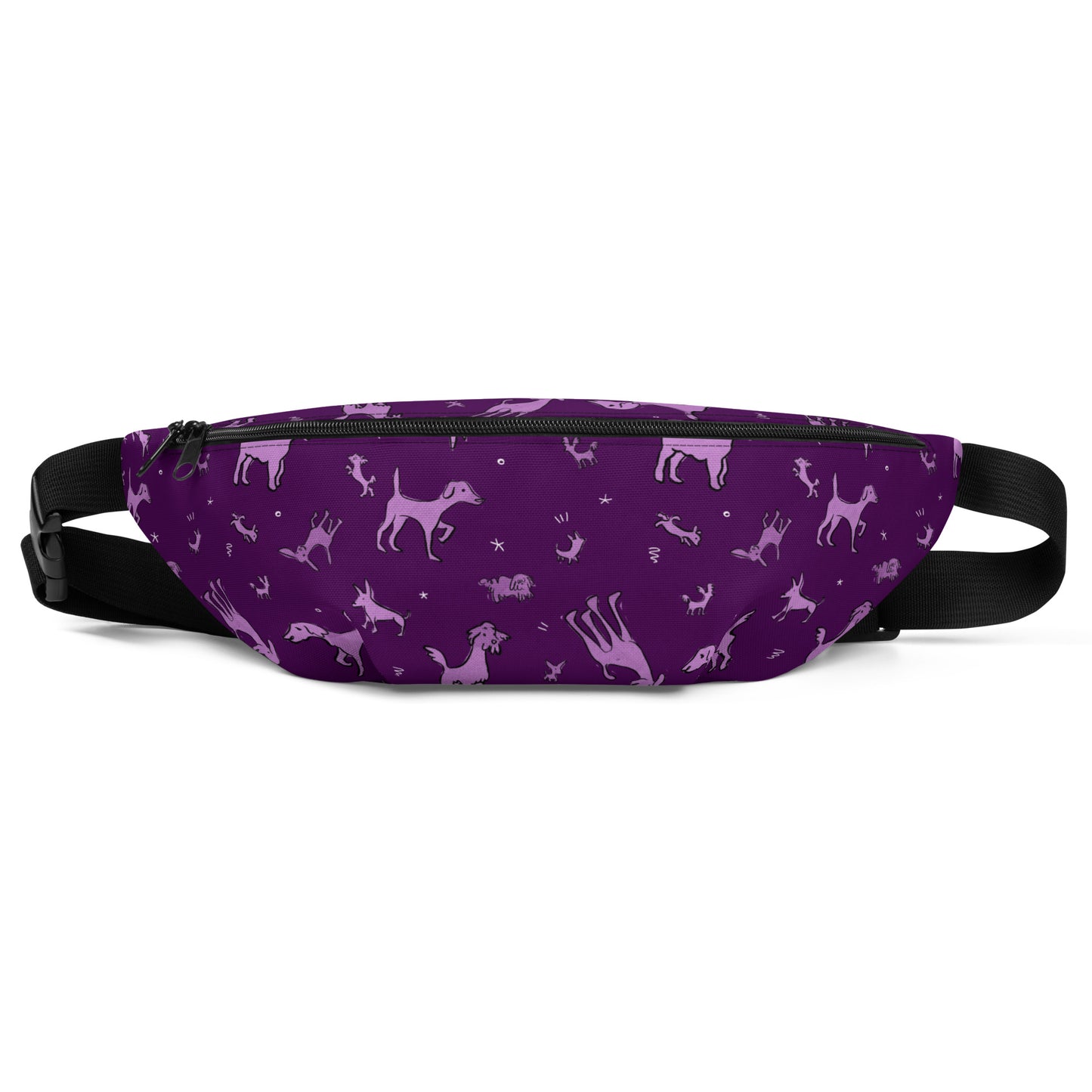 Fanny Pack - Purple Dogs