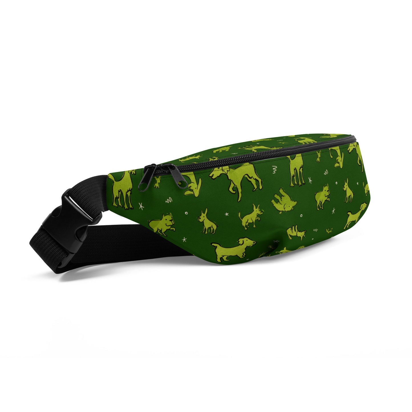 Fanny Pack - Green Dogs