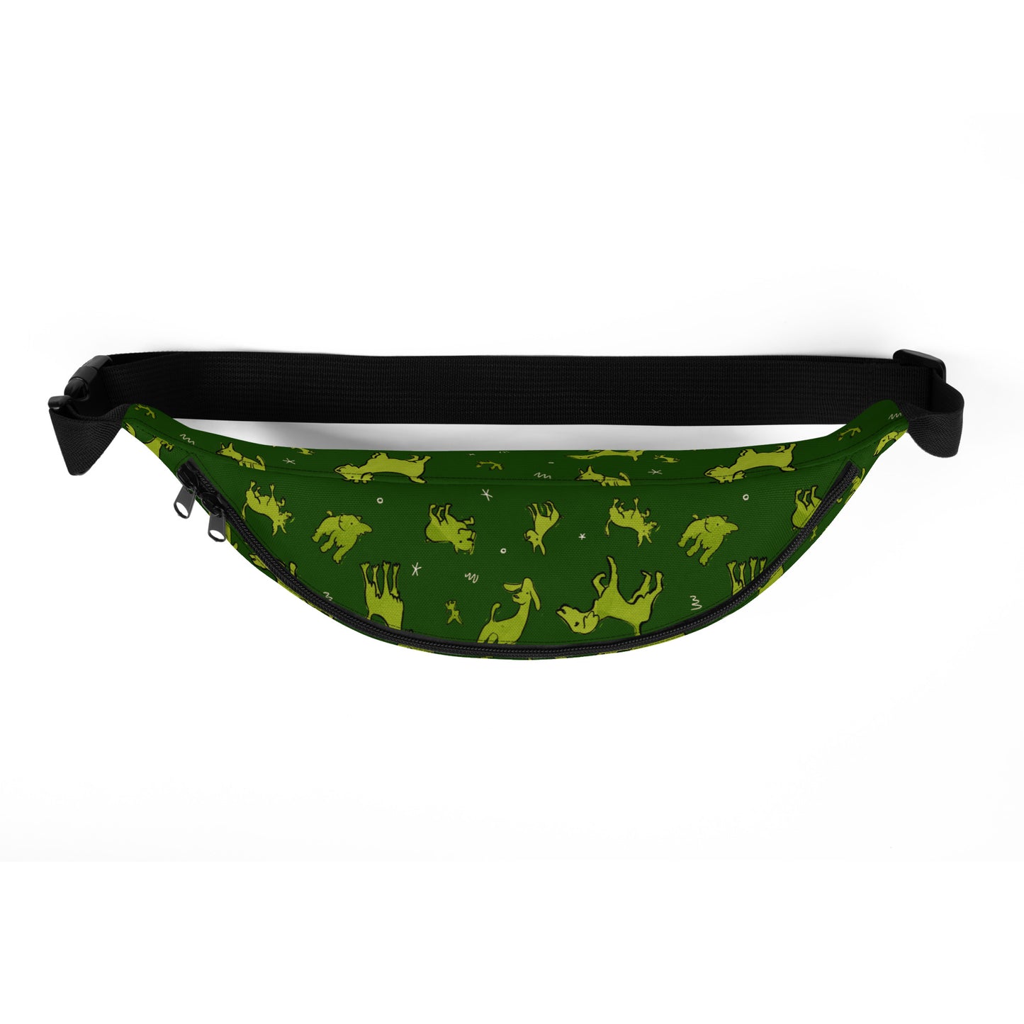 Fanny Pack - Green Dogs