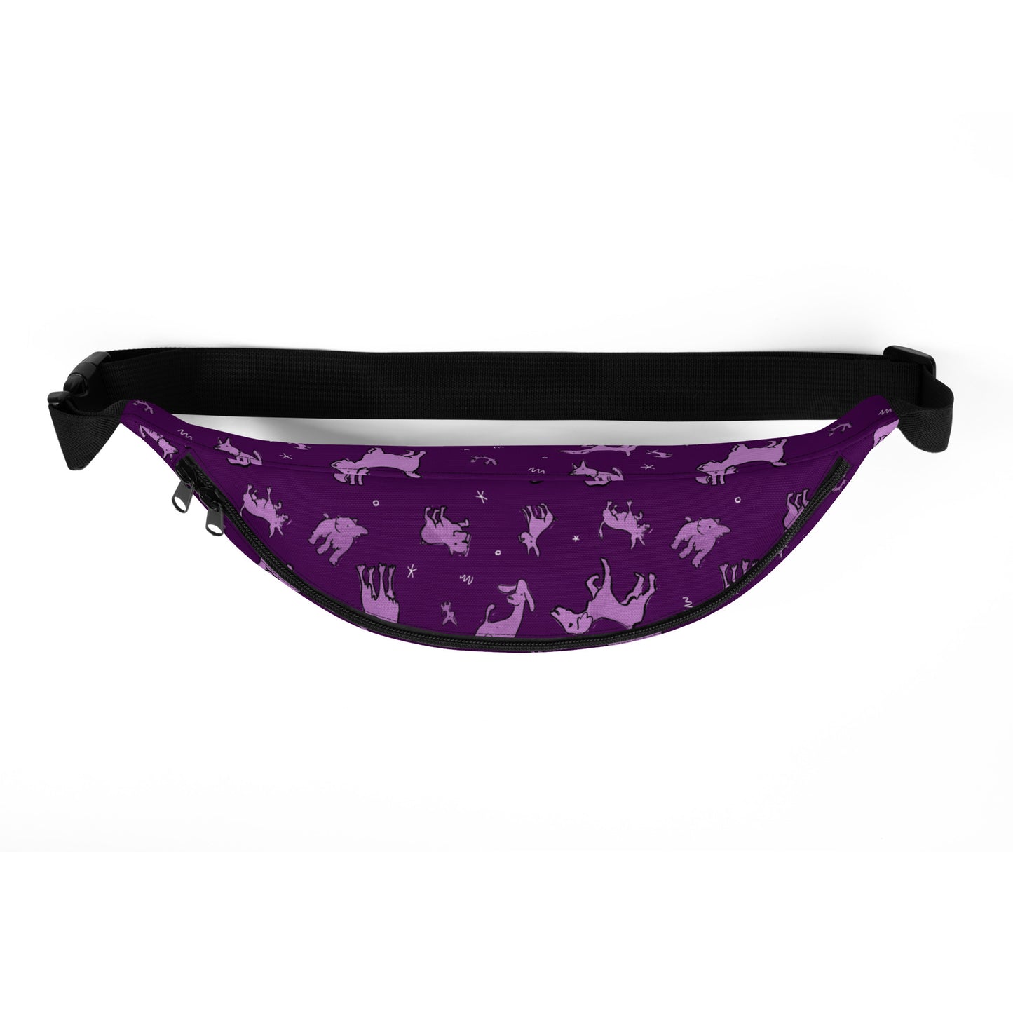 Fanny Pack - Purple Dogs