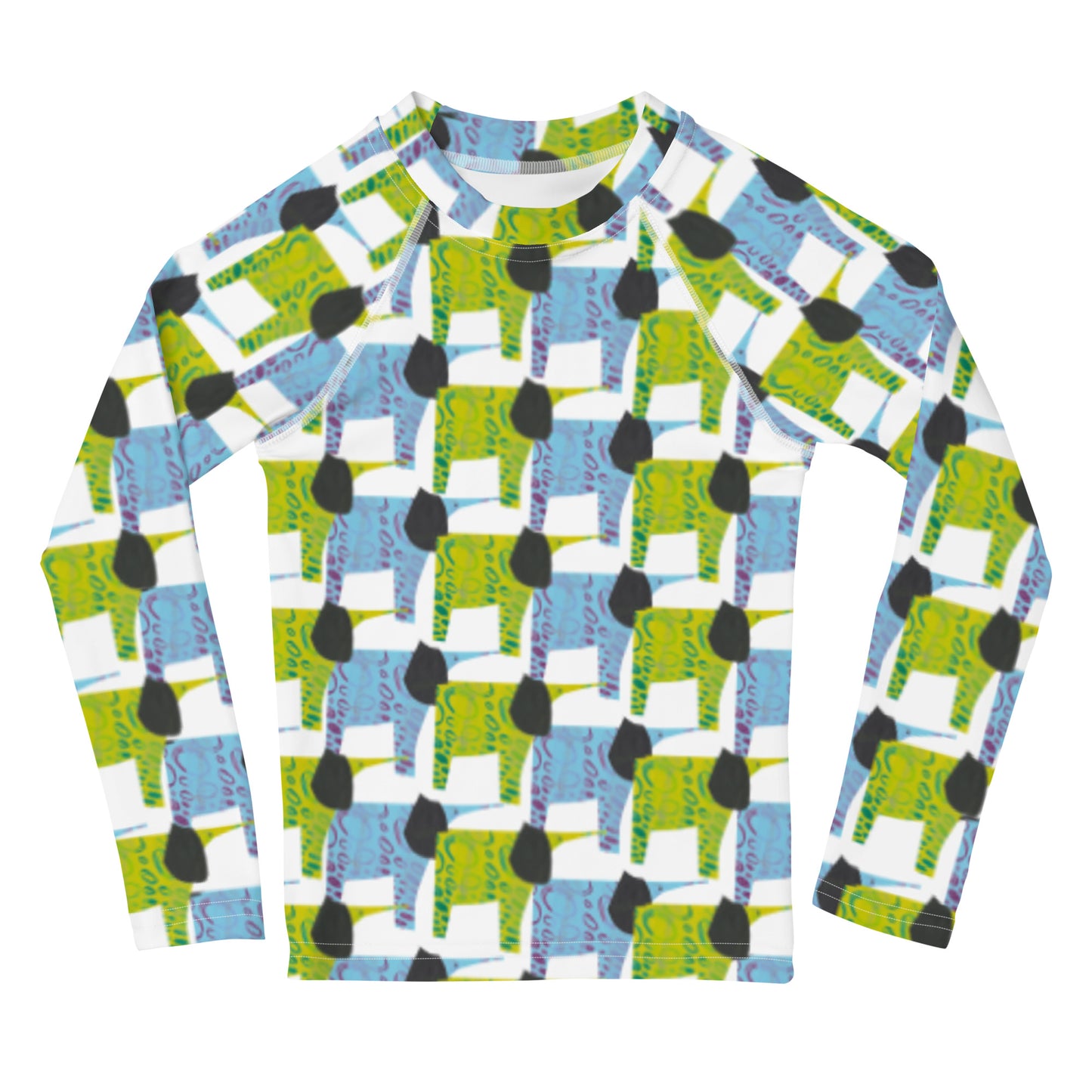 Kids Rash Guard - Elephants