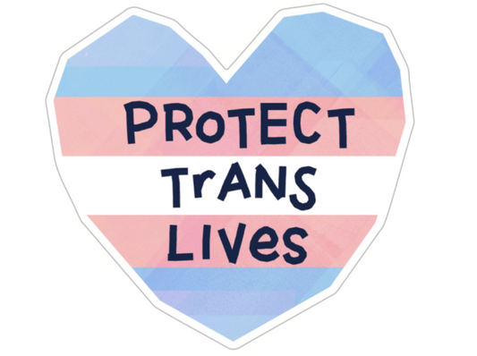 Protect Trans Lives Sticker w/ Donation