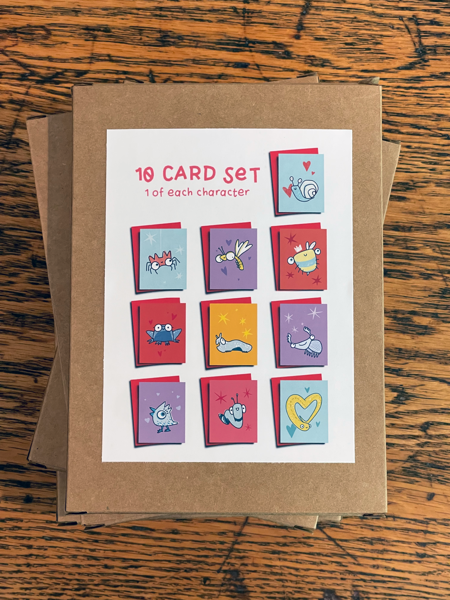 Cute Critters | Mixed Set of 10 Cards